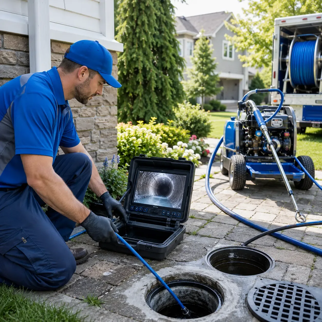 Outdoor drain cleaning professionals serving Helmetta, NJ